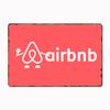 Mfoever Винтажная металлическая табличка с логотипом Airbnb, плакат, декор стены, кинотеатр, гостиная, фреска, забавная жестяная вывеска, кухня, спальня, кафе, бар, паб, гостиная