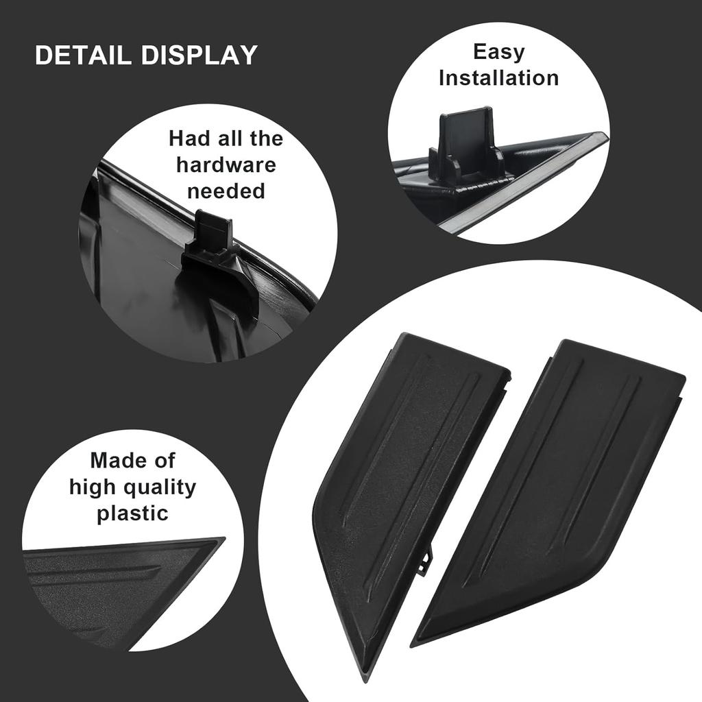 Compatible For Bumper Guard Pad Cap Erts End Cover    Ford F150 F-150 ML3Z-17E810-AA ML3Z-17E811-AA Left Driver & Right Passenger Side