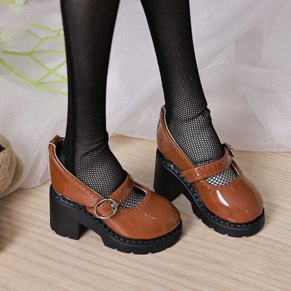 Academic Style PU Leather Shoes Multicolor High Heel Only Selling Shoes Doll Shoes For 4/1 BJD