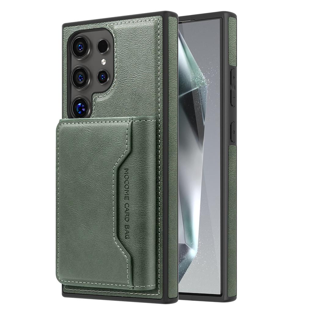 Suitable for Samsung S25 Ultra Mobile Phone Case Magnetic Card Bag Bracket Leather Case Card Two In One S23 Protective Case S22