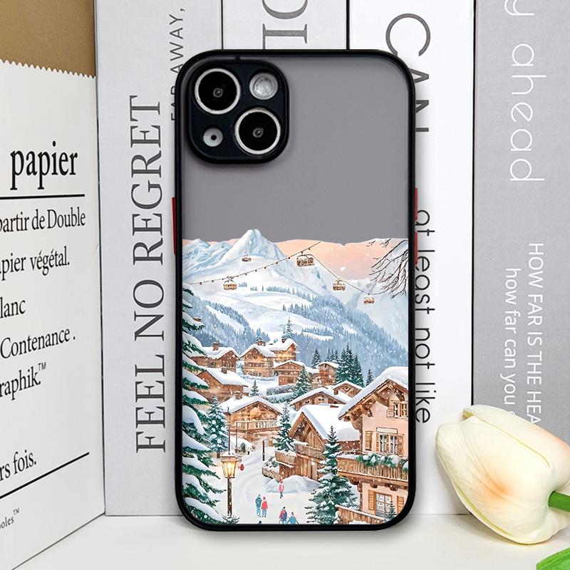 Мультяшный чехол в рождественском стиле для Samsung Galaxy A36 A56 A55 A54 A53 A52 A16 A15 A14 A07 A06 5G Художественные чехлы с изображением уличных пейзажей