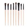 Набор кистей для глаз из 5/8 штук: Кисти для растушевки из ворса пони, Светящаяся деревянная ручка, Скошенная кисть для бровей, Кисть для теней, Кисть для консилера