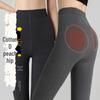 Women's Black Velvet Thick Pantyhose - Warm, Bare-Leg Look Cotton Leggings for Autumn/Winter.