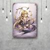 Мультяшный плакат-декор Granblue Fantasy Винтажная жестяная табличка Металлическая табличка Декоративная табличка для паба Бара Мужской комнаты Клуба Настенное украшение