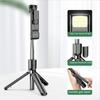 Phone Tripod and Selfie Stick Retractable Phone Tripod Stand Compatible with IOS Android Phone Selfie Stick