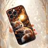 Милый чехол для мобильного телефона с узором спящей лисы, подходит для iPhone 17 16 15 14 13 12 11 Pro / Max / Plus, противоударный и защищающий от падений