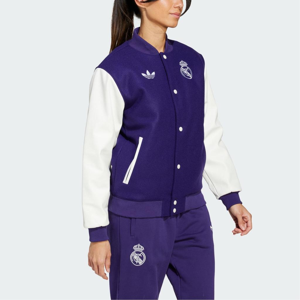 adidas Оригинал Реал Мадрид CNY Бомбер Мужской Фиолетовый Белый JF2587