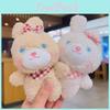 Keychain Teddy Rabbit Cute Cartoon Plush Toy Girls Kid Backpack Ornament Hanging