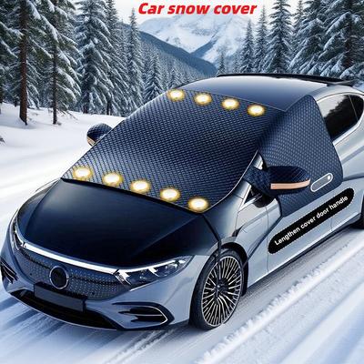 Автомобильный солнцезащитный и снегозащитный козырек на лобовое стекло, водонепроницаемый защитный чехол на переднее стекло, двусторонний козырек для лета и зимы, снегозащитный щиток