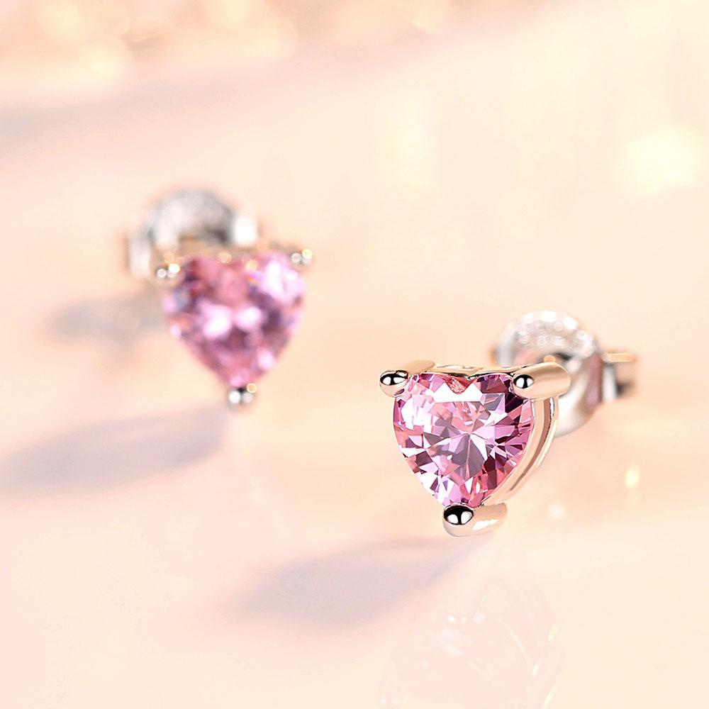 Новые 925 пробы стерлингового серебра женские серьги-гвоздики модные персонализированные универсальные в форме сердца высокого качества модные серьги-гвоздики ювелирные изделия подарок