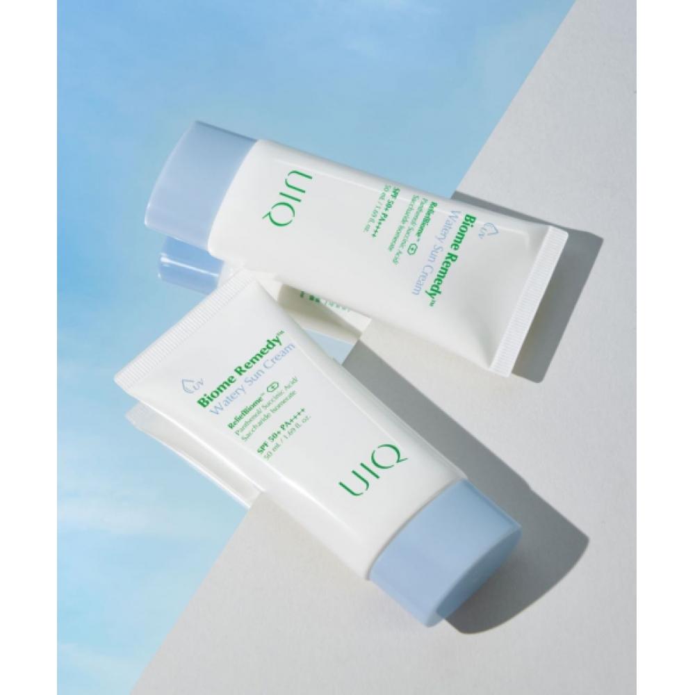 Uiq [3 шт.] Biome Remedy Увлажняющий солнцезащитный крем 50 мл + Увлажняющий солнцезащитный крем Мини 20 мл в подарок