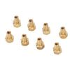 8Pcs 1/24 RC Hex Nut Brass Wear Resistant RC Wheel Lock Nut Replacement for Axial SCX24 8mm /