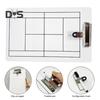 Dry Erase Tennis Coaching Clipboard Double-Sided Tennis Tactical White Board with Marker Pen for Tennis Training
