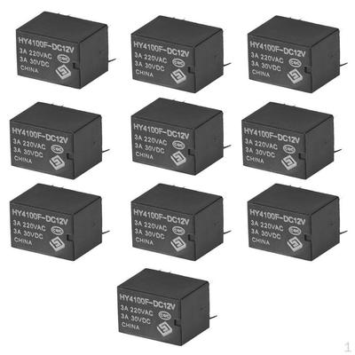 10 шт. мини-электронное силовое реле DC12V