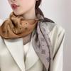 Square Scarf Retro Literary Scarf Shawl Elegant Scarf Simple Breathable Sun Protection Thin Silk Scarf