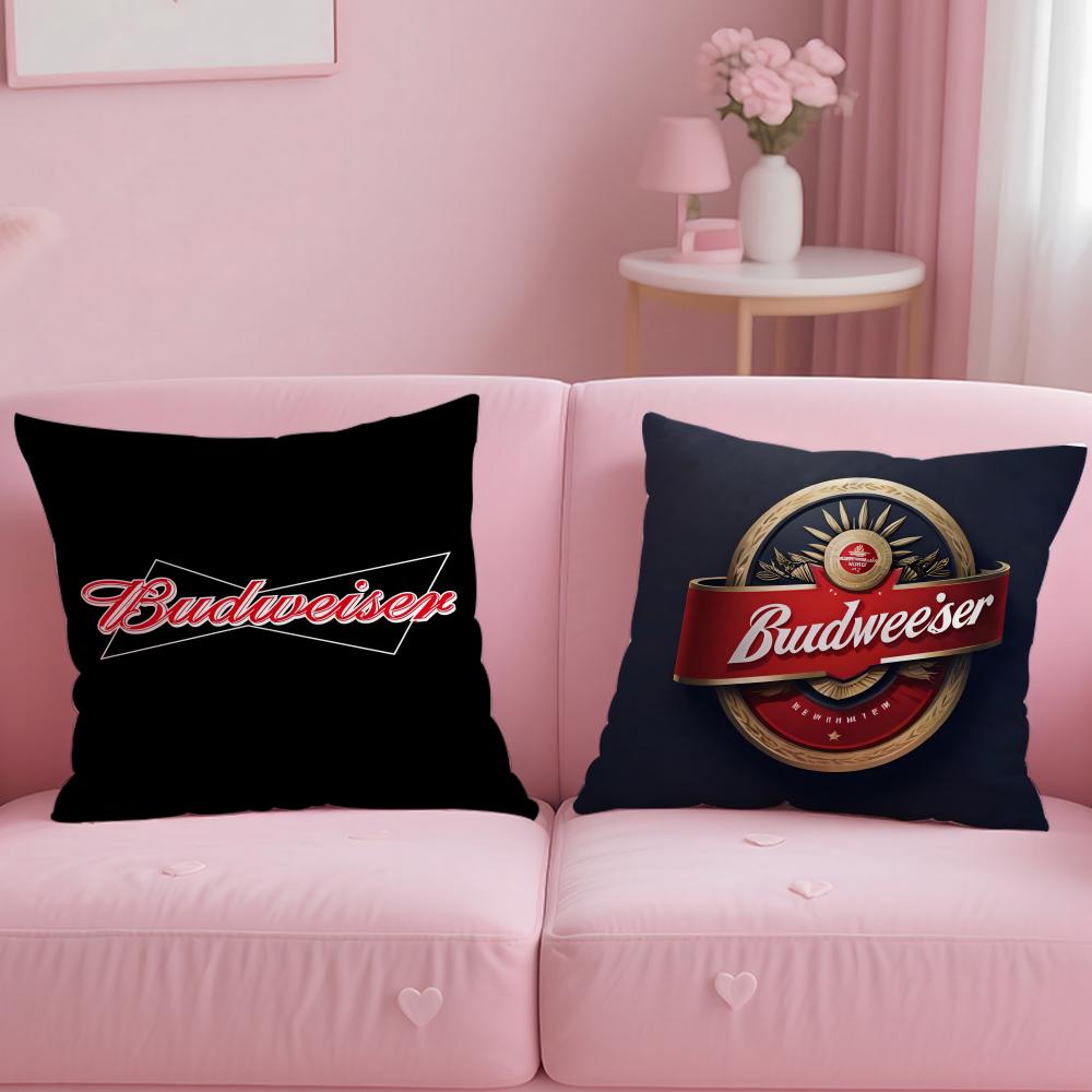 Классический бренд напитков Budweiser Наволочка Мягкая и Легко стирающаяся – Универсальная для Дивана, Кровати, Путешествий и Офиса