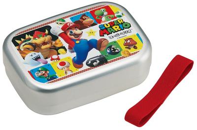 Skater Алюминиевый Bento Box 370 мл для теплого хранения Lunch Belt Сделано в Японии Super Mario 23 Boys ALB5NV Дети, Совместимый, Включен,