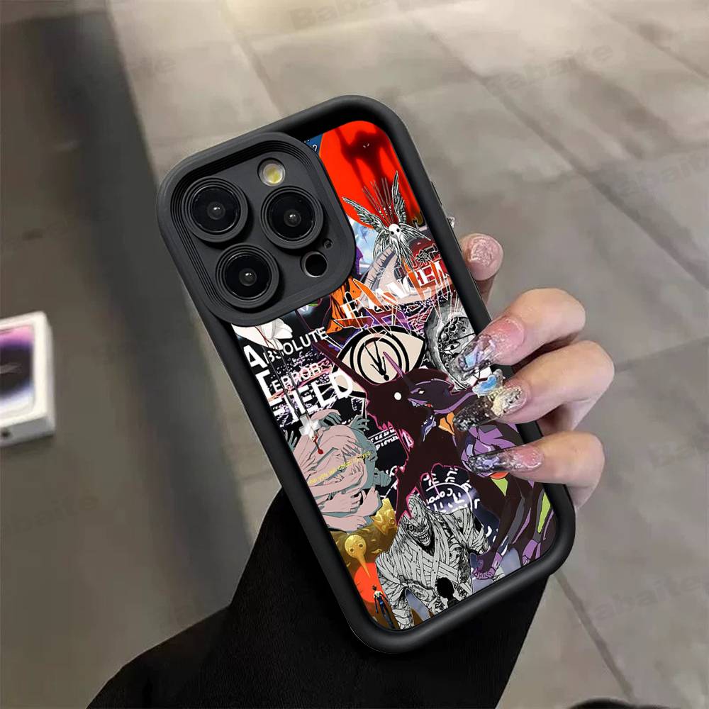 Чехол для телефона N-Neon G-Genesis E-Evangelion Для IPhone 17 16 15 14 13 Pro Max Plus 12 11 Обложка