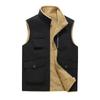 2024 Winter Men Fleece Thick Vest Warm Sleeveless Vest Jackets Winter Male Cotton-Padded Vest Coats Men Outdoors Waistcoats Mens