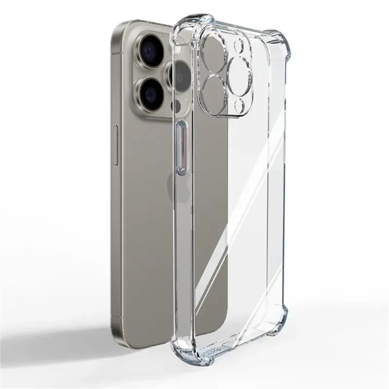 Роскошный прозрачный противоударный чехол для iPhone 15 16 14 13 12 11 Pro Max Чехол для телефона iPhone 13 12 Mini X XR XS 8 14 15 Plus Чехол