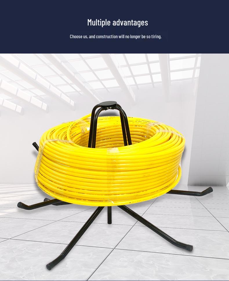 Geothermal Floor Heating Pipe Laying Bracket and Water Manifold Coil Winder