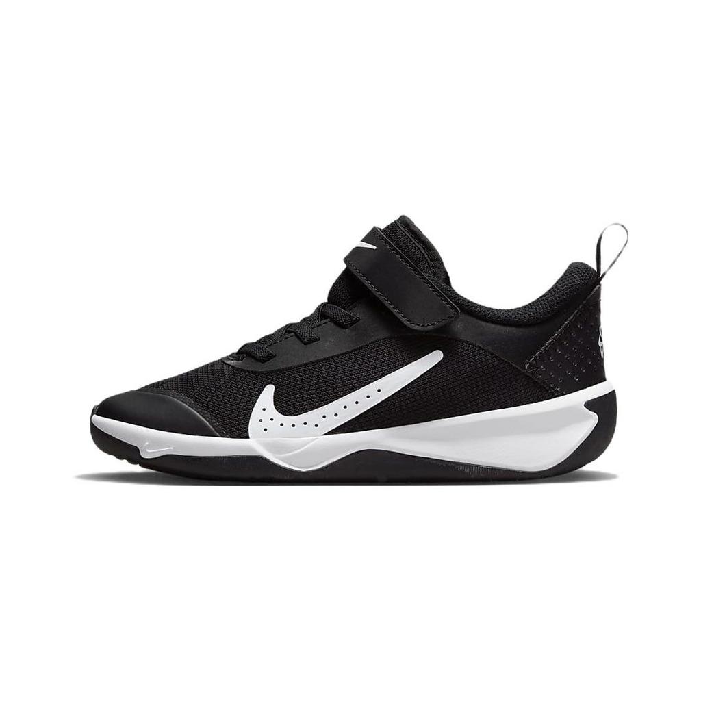 Nike Универсальные кроссовки для зала с нескользящей подошвой, амортизацией и износостойкостью, низкие, для активного образа жизни, детские, Черно-белые DM9026-002