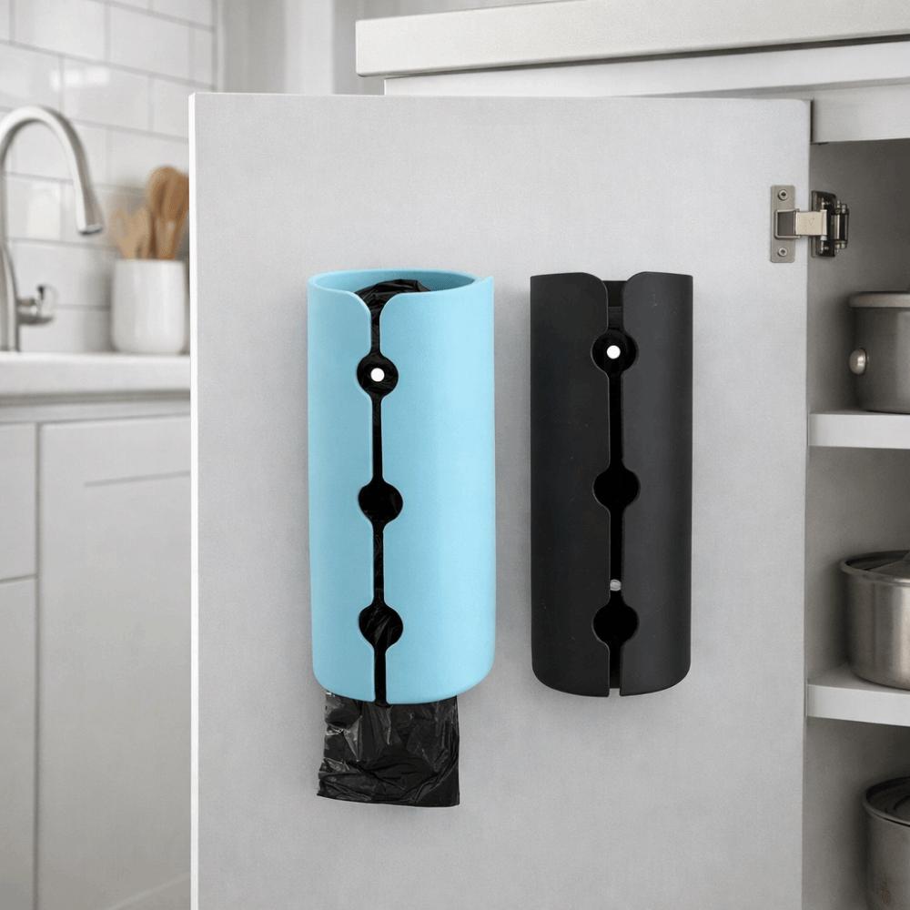 Прочный пластиковый ящик для хранения мусорных пакетов, большая вместимость, настенный диспенсер для мусорных пакетов, компактный держатель для продуктовых пакетов, кухня