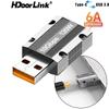 HdoorLink Адаптер USB3.0 к Type-C OTG 120 Вт USB-C «папа» к «мама» Type-c Преобразователь зарядного устройства для планшета MacBook Адаптер передачи данных