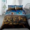 Symphony Dolphins Duvet Cover Set UK Single Double Queen US Twin Full King Size Pkm Bed Linen Set