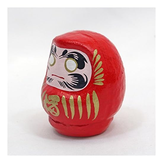 Made in Japan Good Luck Daruma 5.8cm (Red) [Warding off evil/Family safety] Lucky charm, Daruma, Cer