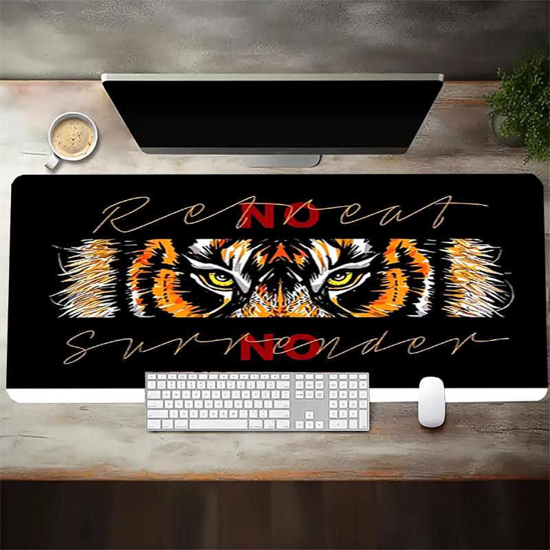 1pc Tiger Eyes Motivation Artwork Computer Pad Mouse Pads for Desk,Gamers and Office Use 020231