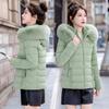 Women’s Big Fur Collar Short Hooded Windproof Thicken Warm Winter Jacket With Tissue On Pocket