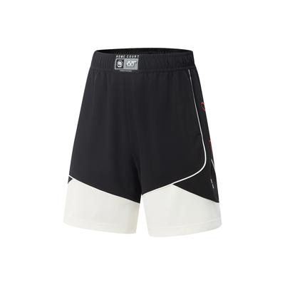 Li Ning Bad Five Модные Универсальные Повседневные Быстросохнущие Прохладные Свободные Шорты для Баскетбольной Игры Мужские шорты Черный AAPV133-1