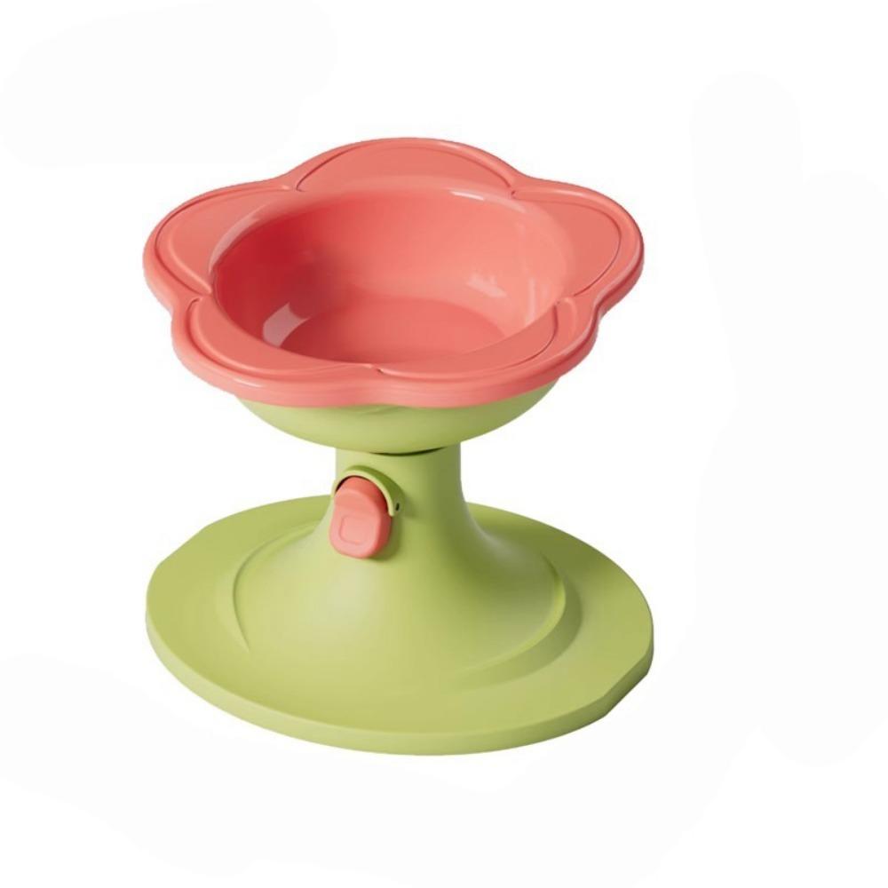 Керамическая миска для кошек большой вместимости Миски для собак в виде цветка Прочная миска на высокой ножке для питомцев Кормление питомца