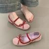 Gentle Fairy Wind Ballet Shoes 2025 Spring French Sweet Pink with Skirt Inner Height Increase Mary Jane Shoes