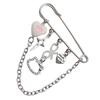 Sweet Pin Clothing Jewelry Sweater Shawl Clip Decorative Chain Pin Alloy Material Clasp Pin Lapel Pin for Daily Party