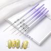 7/15/20/25/30 мм ручка-лайнер для ногтей с тонким наконечником, градиентным цветом, гибкая щетина, нескользящая ручка, ручка для рисования линий, полосок и цветов, принадлежности для маникюрного салона