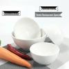 HANDUNYOU Утолщенные белые керамические пиалы для риса