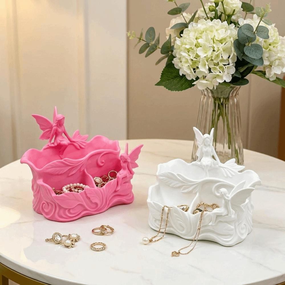 3D Printed Elf Storage Box Multi Grid Jewelry Storage Tray Practical Makeup Brush Holder Office