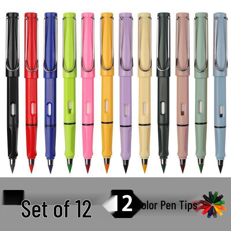 Eternal Pencil: Smudge-Free, Erasable, No Sharpening Needed - Perfect for Students & Children's Calligraphy Practice