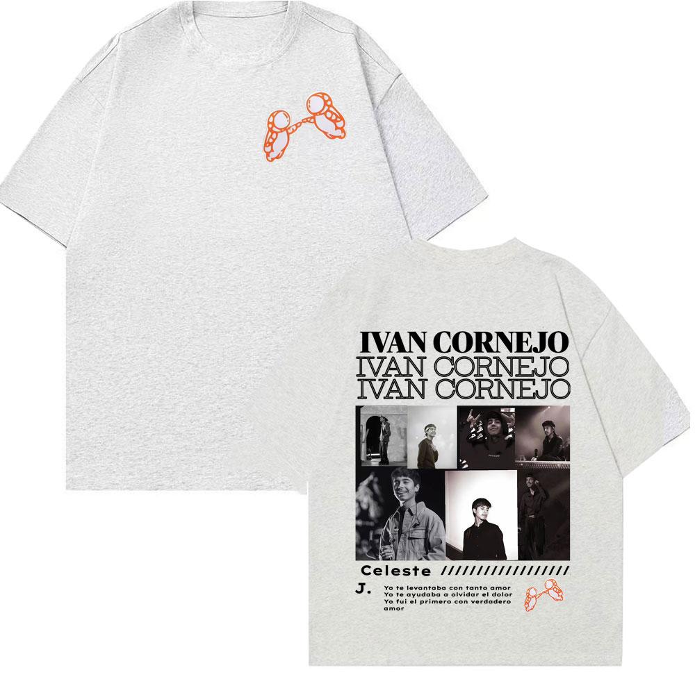 Singer Ivan Cornejo Album Cover Print Tshirts Unisex Women Fashion Hip Hop Pop Music Tshirt Summer Tops High Quality Cozy T Shirt