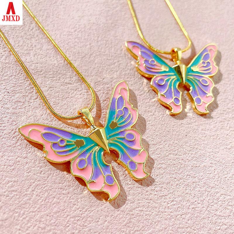 JMXD-Барби ожерелье принцессы с жемчугом и бабочкой ожерелье принцессы с кристаллами пара подруга ювелирные изделия подарочные товары