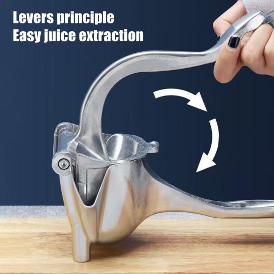 Manual Fruit Juice Press Heavy Duty Aluminum Alloy Lemon Squeezer Handheld Extractor for Citrus Orange Pomegranates Fruit Lemon Lime