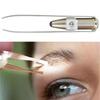 1pc Portable Stainless Steel Smart Design Eyebrow Hair Remove Tweezer With LED Light Makeup Tool
