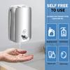 850ML/1050ML Stainless Steel Wall Mount Soap Dispenser Bathroom Liquid Soap Detergent Shower Gel Storage Bottle Toilet Kitchen