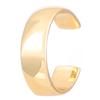 Ретро Простые модные серьги-клипсы в форме буквы С без отверстия для уха из золота