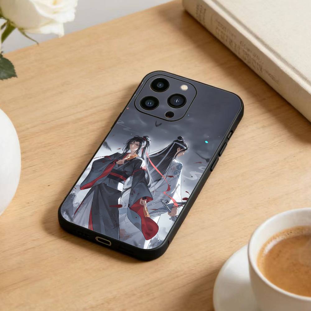 Чехол для телефона "Грандмастер-Демоническая Культивация" для iPhone 17 16 15 14 13 12 Max Plus Силиконовый Черный Чехол