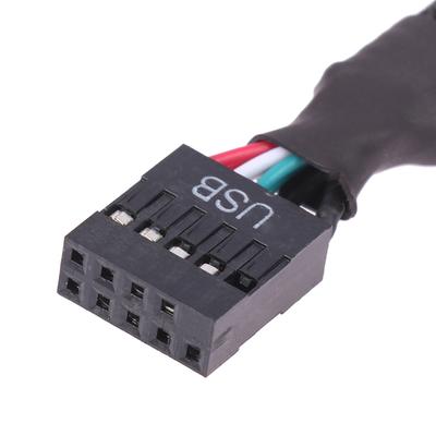 1 шт. компьютер материнская плата USB удлинительный кабель 9 контактов 1 мама на 2 папа Y разветвитель аудио HD удлинительный кабель для ПК Diy 15 см