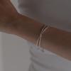 Youngglow Silver925 Knot Bangle Bracelet (2color)