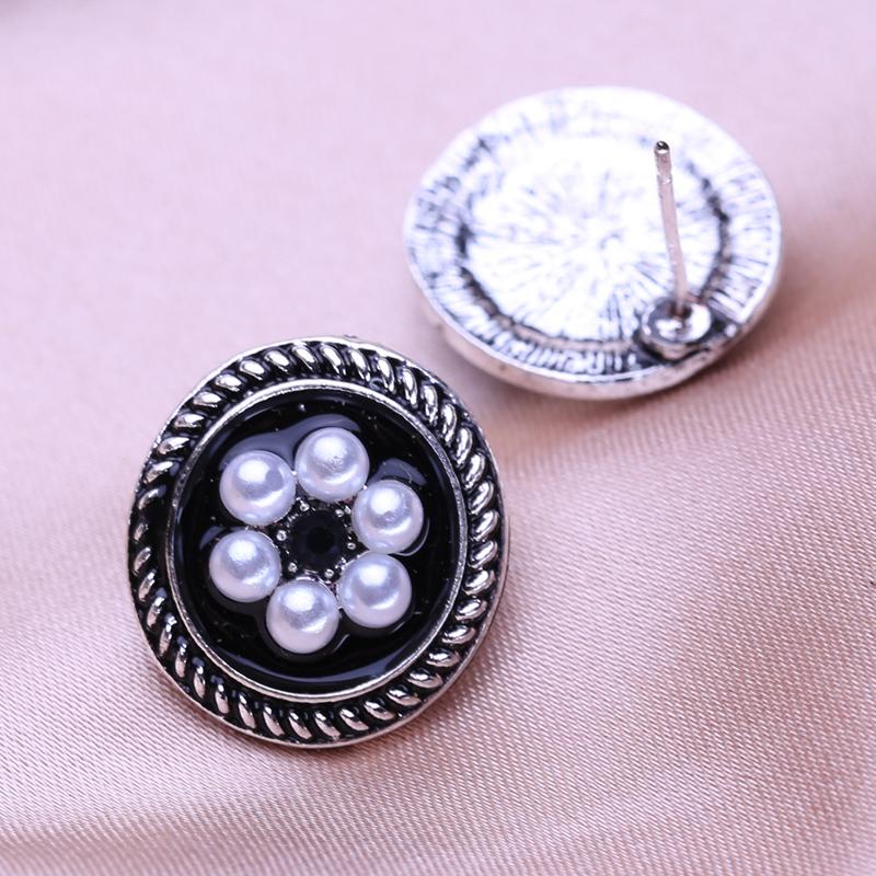 KNIKOO Геометрические серьги для женщин, модные серьги с цветочным жемчугом, ювелирные изделия для свадебной вечеринки, подарки, серьги